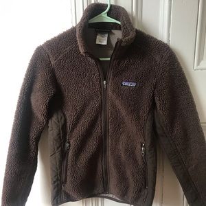 Patagonia Retro-X Brown full zip fleece jacket